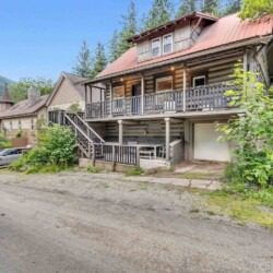 Rustic log cabin rental in Kellogg, ID, purchased for $325,000