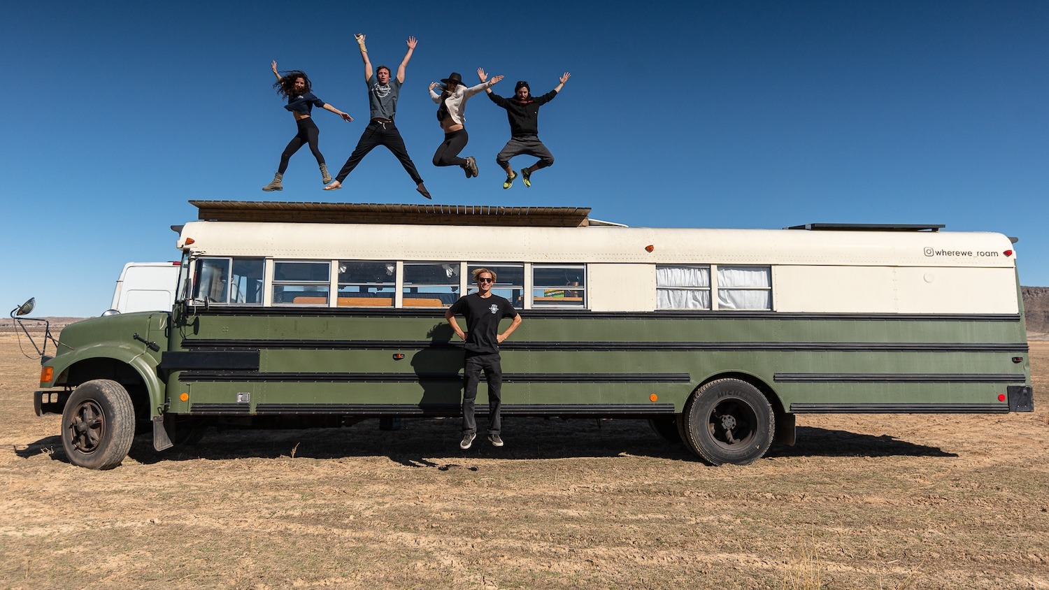 Jacob's dream school bus converted into a mobile home